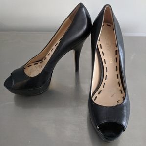Enzo Angiolini - Black Peep Toe Pumps - Size 4.5
